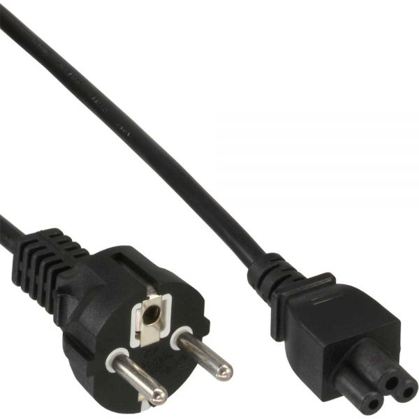 InLine 4043718088379 cavo di alimentazione Nero 5 m Spina di alimentazione di tipo F Accoppiatore C5