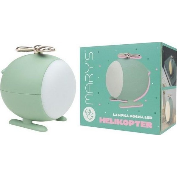 Lampka nocna LED helikopter zielony