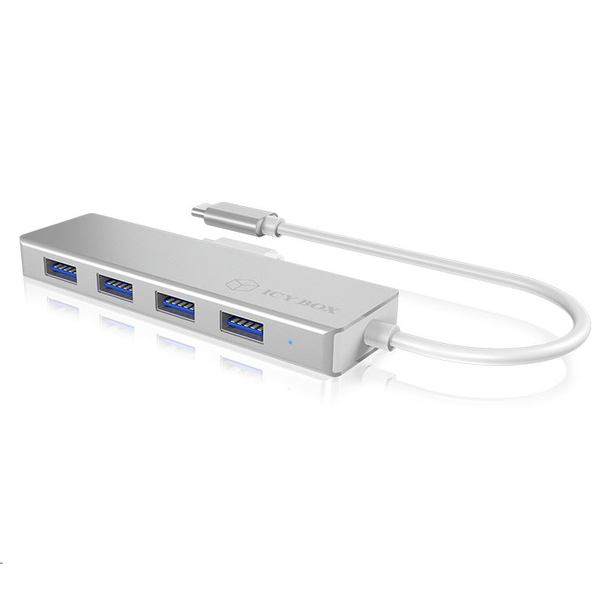 ICY BOX IB-HUB1425-C3 USB 3.2 Gen 1 (3.1 Gen 1) Type-C 5000 Mbit/s Sølv