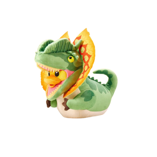 Numskull Tubbz Jurassic Park Dilophosaurus plüss kacsa figura 20cm
