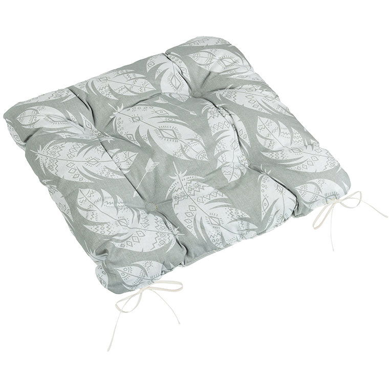BELLATEX Adéla Seat cushion 41/237 quilted 40 × 40 cm grey feather (12555)