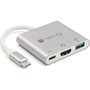 Techly IADAP USB31-HDMIPTY dokkoló állomás és port replikátor Vezetékes USB 3.2 Gen 1 (3.1 Gen 1) Type-C Ezüst
