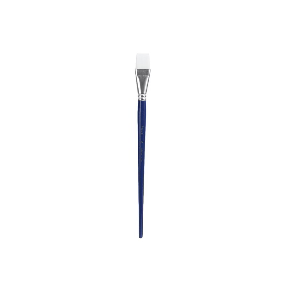 Deli Finenolo 282-12 Lapos sörtés ecset 6mm - Kék (DEC282-12)
