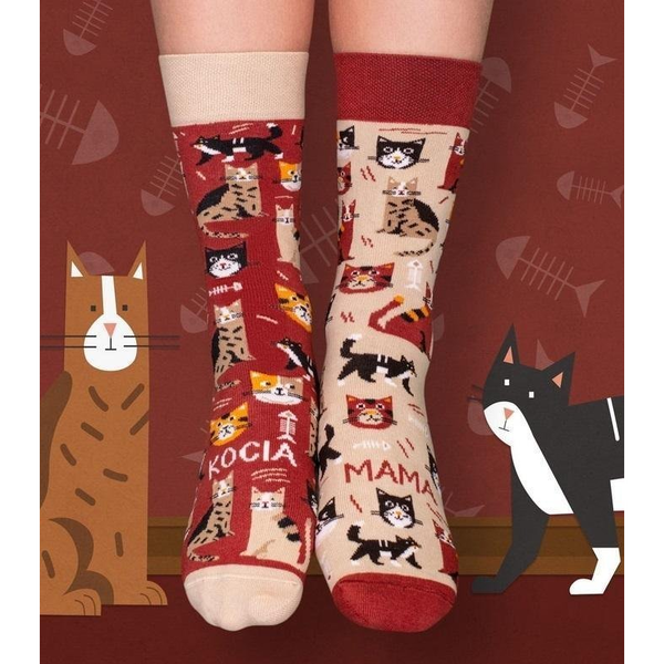  Nadwyraz.com Skarpety długie Kocia mama 39-42