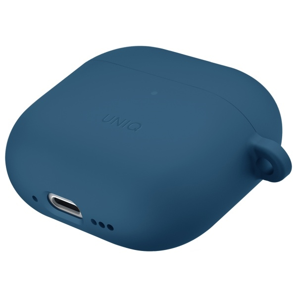 UNIQ Iridescia Apple AirPods 4 tok karabinerrel, fülakasztóval, kék SP112907