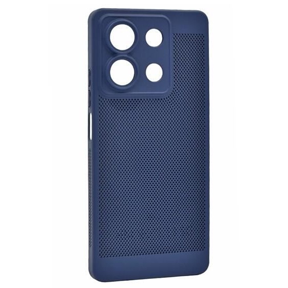 Gigapack Xiaomi Redmi Note 13 5G légáteresztő, lyukacsos műanyag tok sötétkék (GP-154117) (GP-154117)