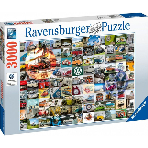  Ravensburger Puzzle 3000 elementów 99 Momentów Kampera VW