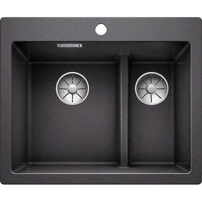 Blanco PLEON 6 Split-PD Antracit színű tart.nélkül Gránit mosogatótál (521689) (521689)