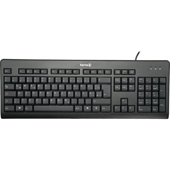 TERRA 1500 tastiera Mouse incluso Ufficio USB QWERTZ Tedesco Nero