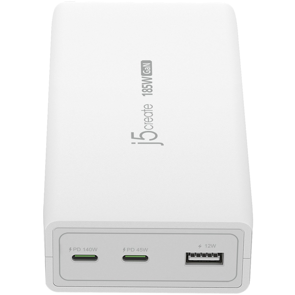 j5create JUP37185W-EN oplader voor mobiele apparatuur Universeel Wit AC Snel opladen Binnen