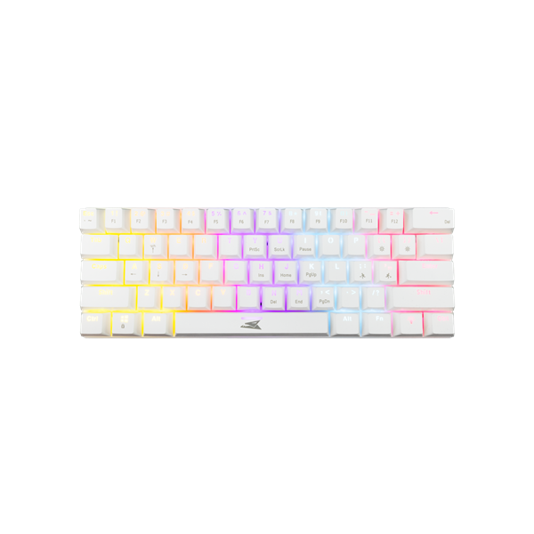 Baracuda DOLPHIN-W/R-US, BGK-03211W/R-US fehér mechanikus gamer billentyűzet piros kapcsolóval, angol (BC BGK-03211W/R-US)