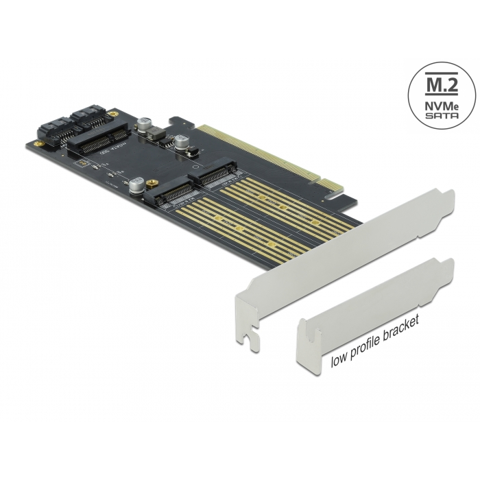 Delock 90486 1x M.2 B-kulcs + 1x NVMe M.2 M-kulcs + 1x mSATA bővítő (90486)