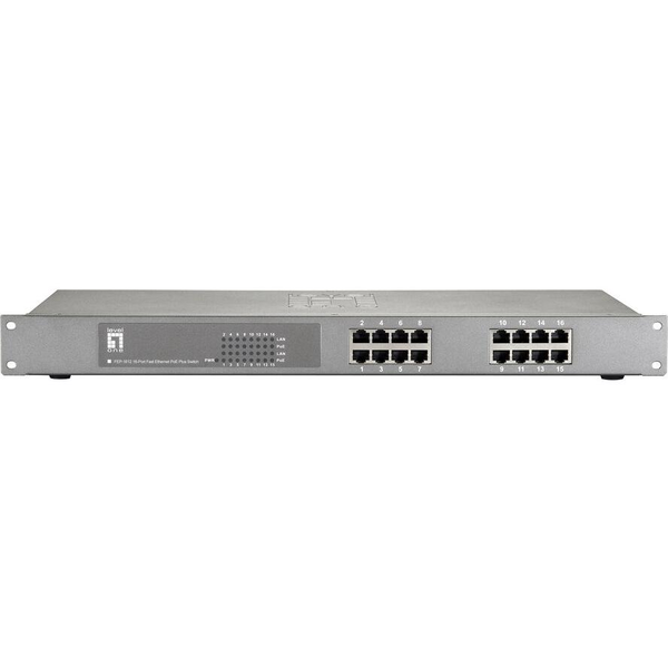 LevelOne FEP-1612W150 netwerk-switch Fast Ethernet (10/100) Power over Ethernet (PoE) Grijs