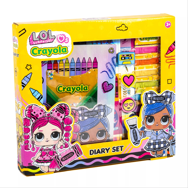 Crayola x L.O.L. Kreatív napló készlet zsírkrétákkal