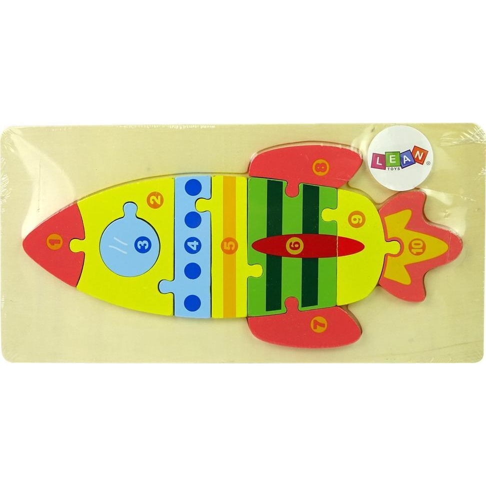 Fa Kirakós Játékkészlet Rocket Számok 10351 (10351)