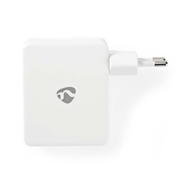 Зарядно устройство за мобилен телефон NEDIS, 220V, USB, 4 изхода, 4.2A, Бялo
