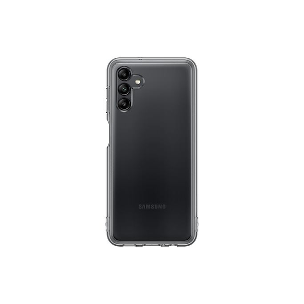 Samsung Galaxy A04s Soft Clear Cover tok fekete (EF-QA047TBEGWW)