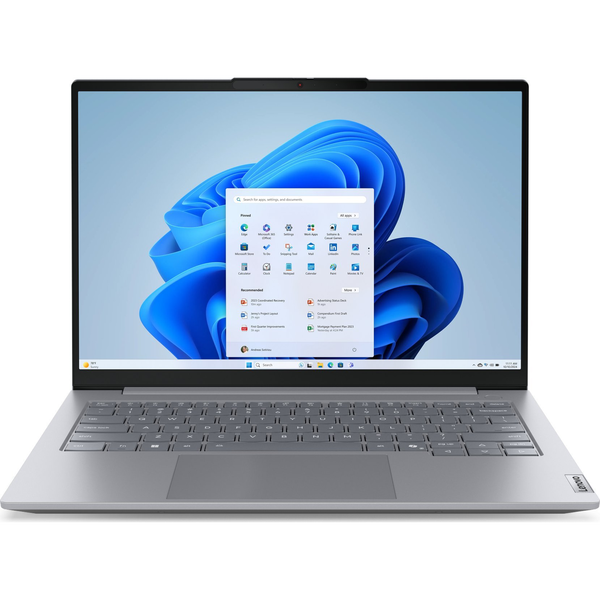 Lenovo ThinkBook 14 G8 IRL Intel Core 7 240H Ноутбук 35,6 см (14") WUXGA 16 GB DDR5-SDRAM 512 GB SSD Wi-Fi 6 (802.11ax) Windows 11 Pro Сив