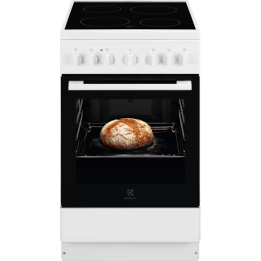 Electrolux LKR500066W Szabadonálló tűzhely Elektromos Kerámia Fekete, Fehér