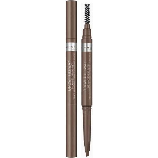RIMMEL LONDON Brow This Way Filler & Fixer 002 Medium Brown (3614225081156)