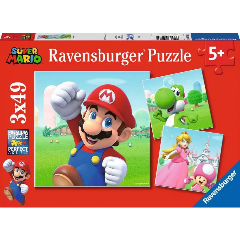 Ravensburger Super Mario - 3x49 darabos puzzle (05186)