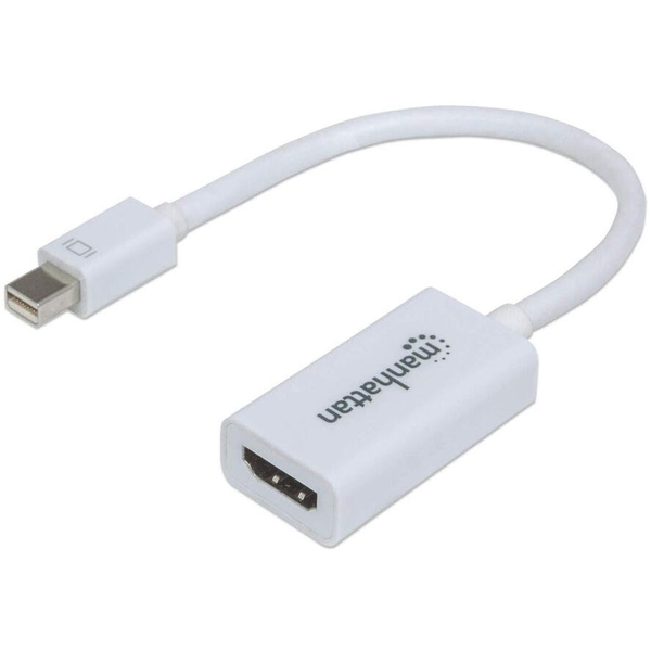 Manhattan 151399 adaptér k video kabelům 0,17 m HDMI Typ A (standardní) Mini DisplayPort Bílá