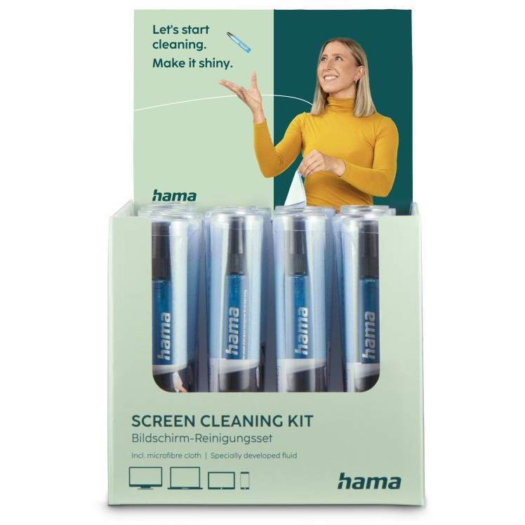 Hama 00221092 kelléktisztító készlet TV Berendezéstisztító spray és törlőrongy 15 ml (00221092)