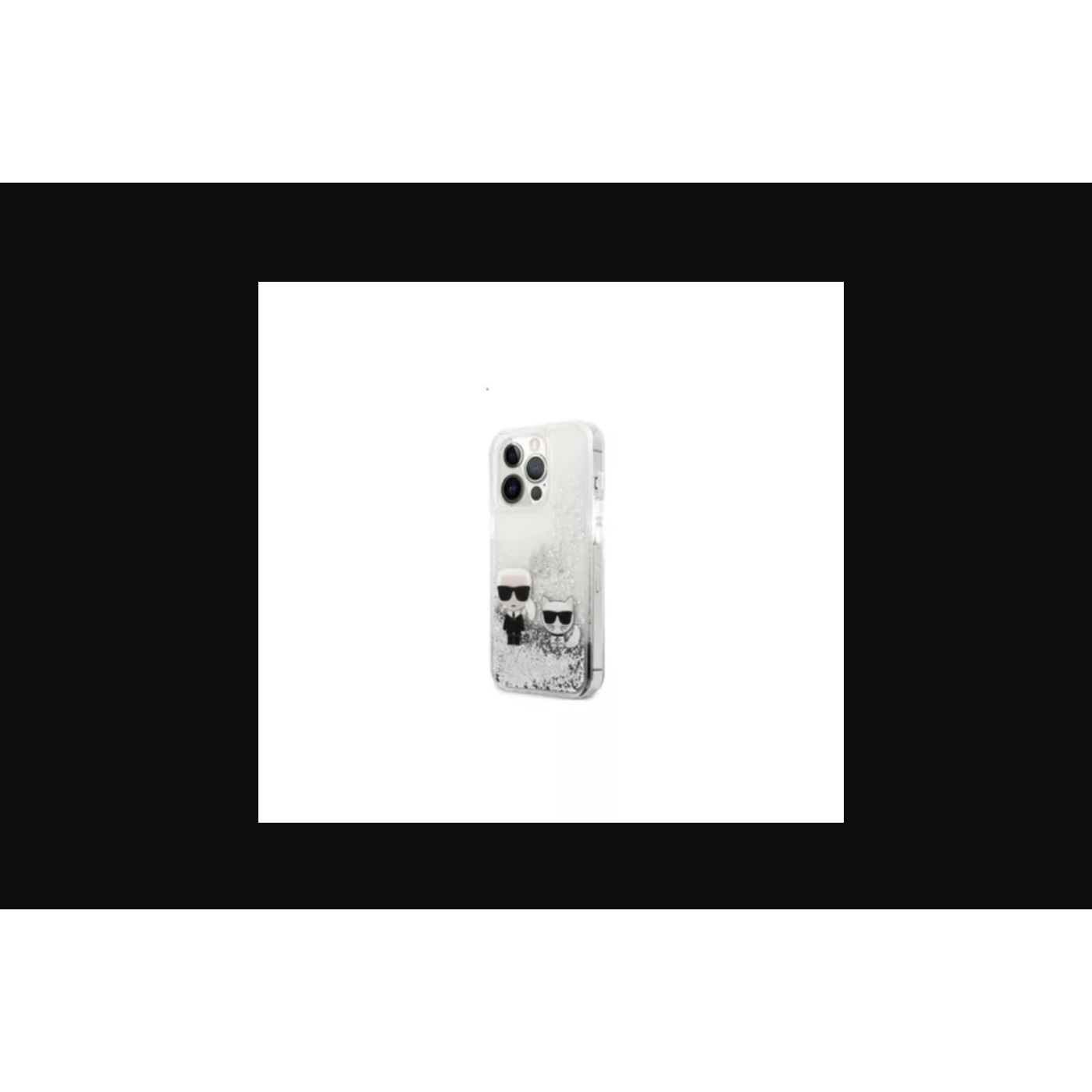 Karl Lagerfeld Apple iPhone 13 Pro Max Hátlapvédő Tok - Ezüst (KLHCP13XGKCS)