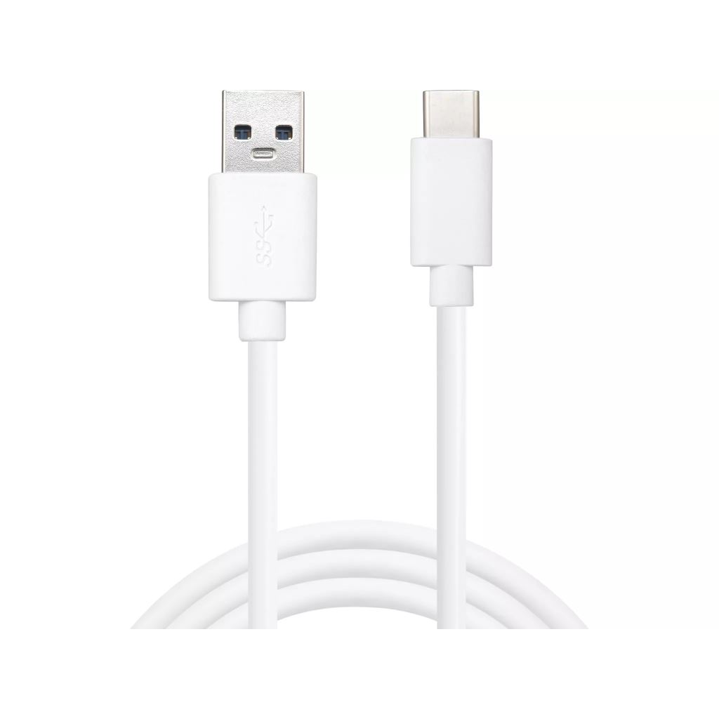 Sandberg USB-C - USB-A 2.0 adat- és töltőkábel 1m fehér (336-15) (336-15)