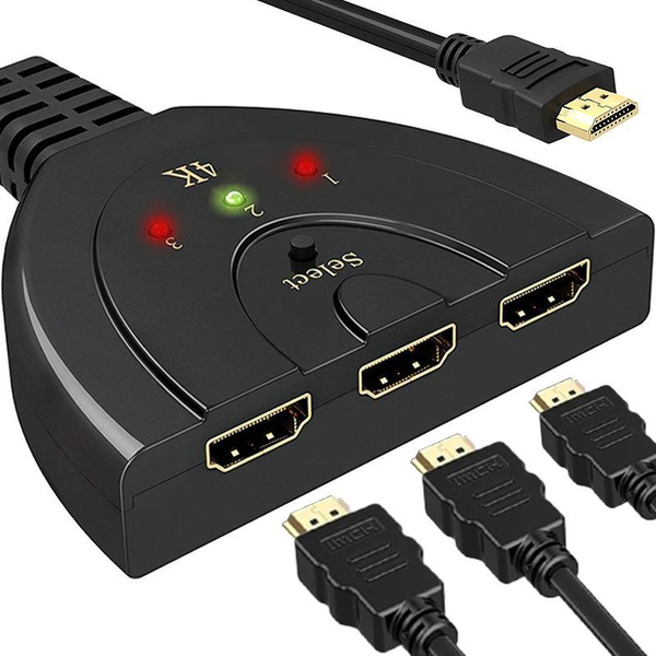 Retoo SWITCH PRZEŁĄCZNIK HDMI 3w1 FULL HD 4K ROZDZIELACZ