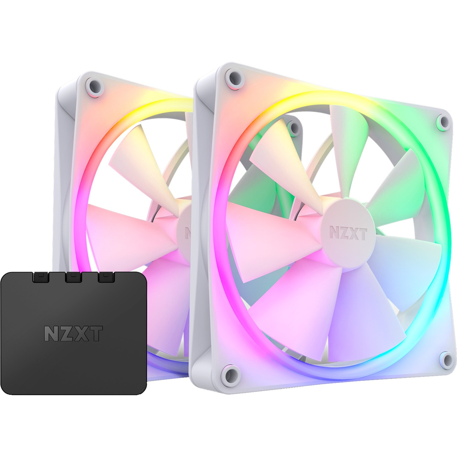 NZXT F140 RGB DUO Twin Ventillátor 140x140x25mm (2db/csomag) (RF-D14DF-W1)