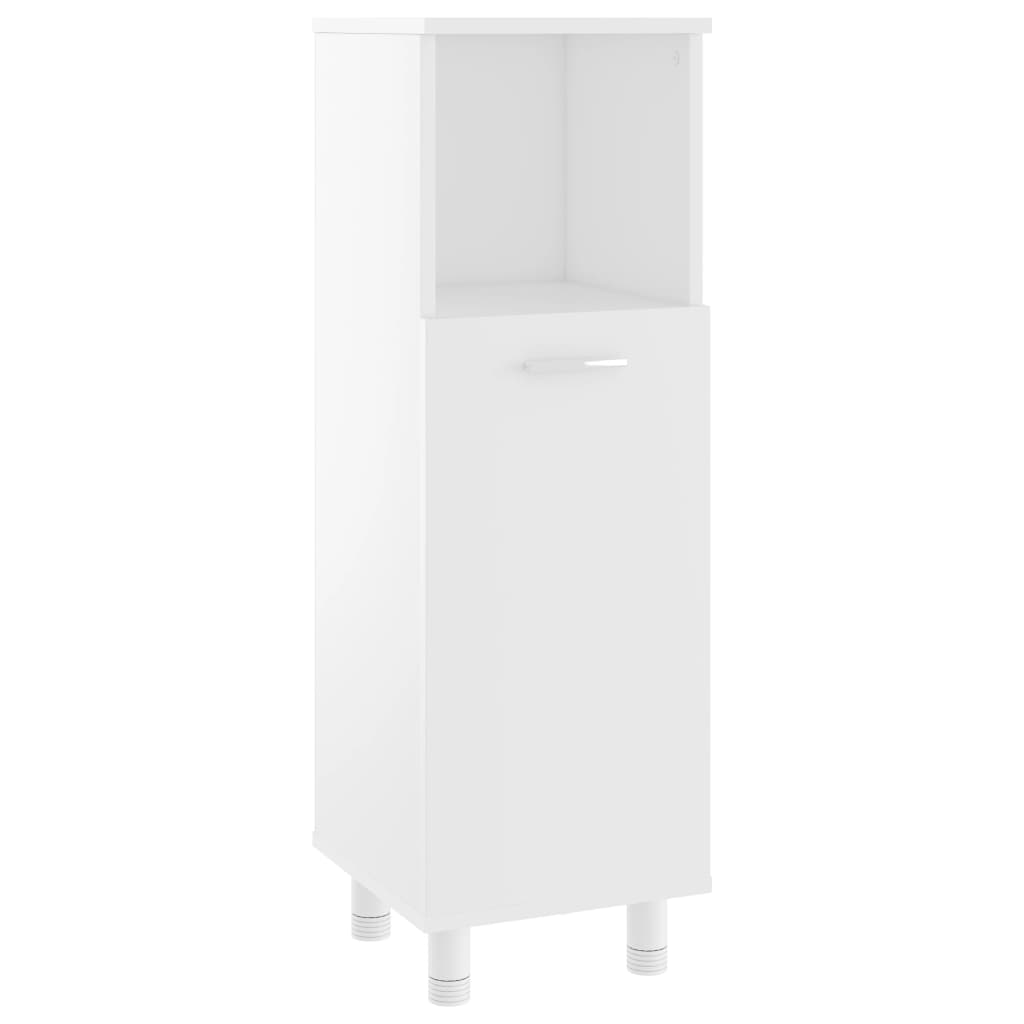 fehér forgácslap fürdőszobaszekrény 30 x 30 x 95 cm (802615)