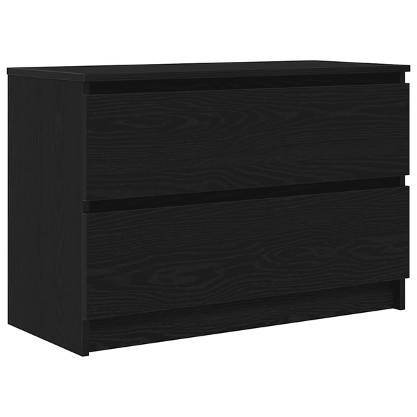 Dulap TV negru 80x35x54 cm lemn prelucrat