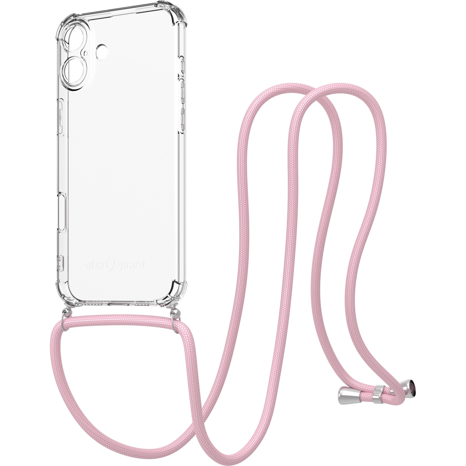 AlzaGuard Luxe Lanyard Case iPhone 16 Plus rózsaszín tok (AGD-PCL008P)