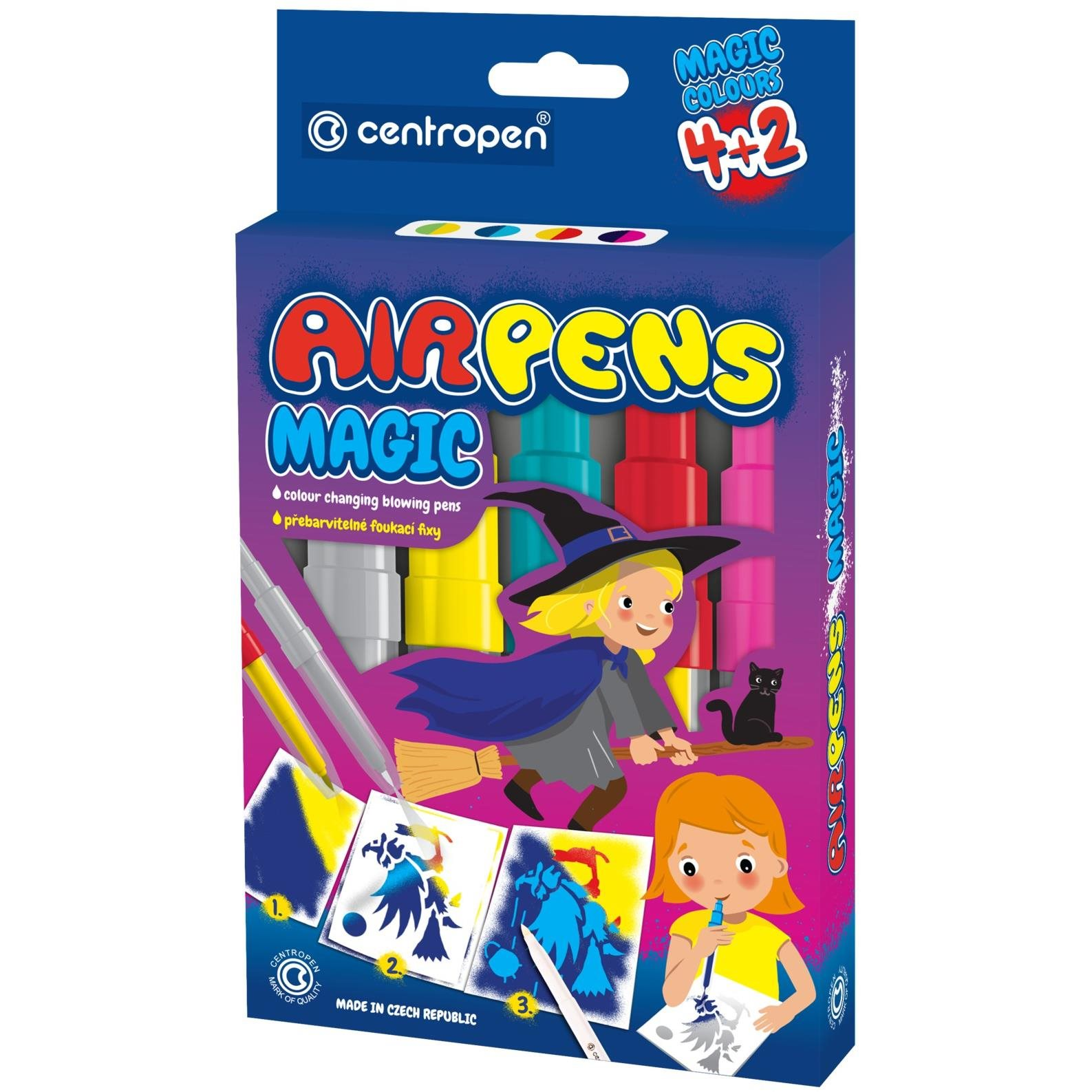 Centropen Air Pens 1549, fújós, magic, 6 db a csomagban (8595013621660)