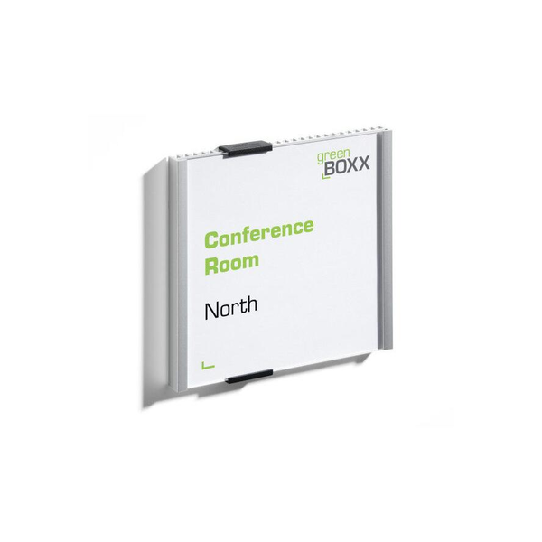 DURABLE Türschild Info Sign 149x148,5mm metallic silber