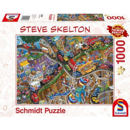 Puzzle 1000 piese - Steve Skelton - Moving Parts, Carton