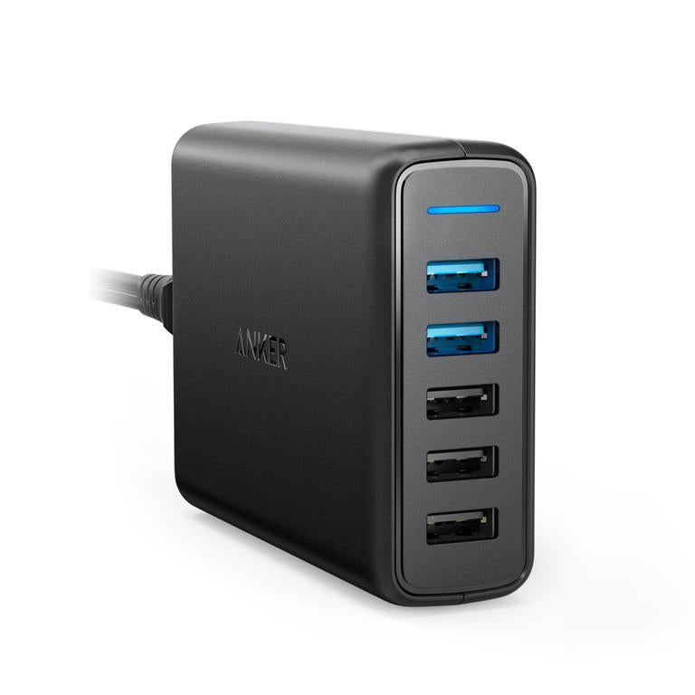 Anker PowerPort Speed 5 Univerzális Fekete AC Beltéri (A2054L11)