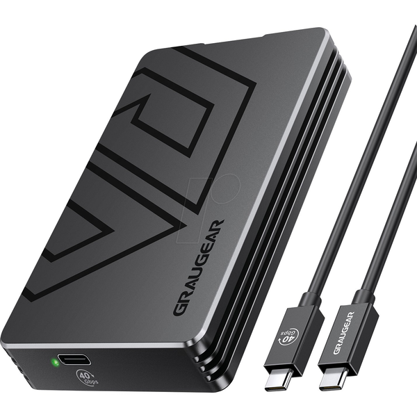 GRAUGEAR externes M.2-SSD-Gehäuse mit PCIe 4.0  USB-C