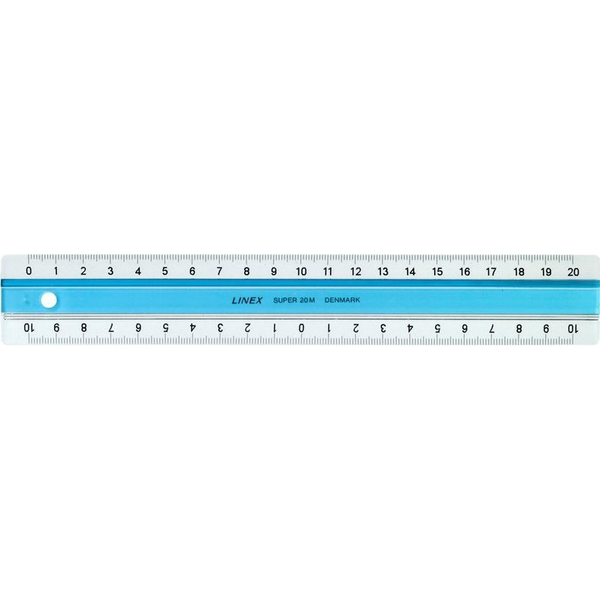  Linex Lineal linex 400040187 20cm acryl blå