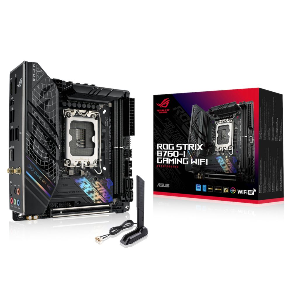 ASUS ROG STRIX B760-I GAMING WIFI Intel B760 LGA 1700 mini ITX (90MB1D90-M0EAY0)