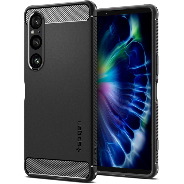 Spigen Rugged Armor Matte Black Sony Xperia 1 VI tok