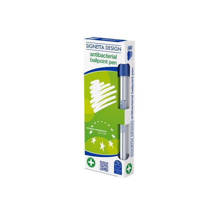 ICO Signetta kupakos golyóstoll - 0.7mm / kék (12db / csomag) (9020035000)