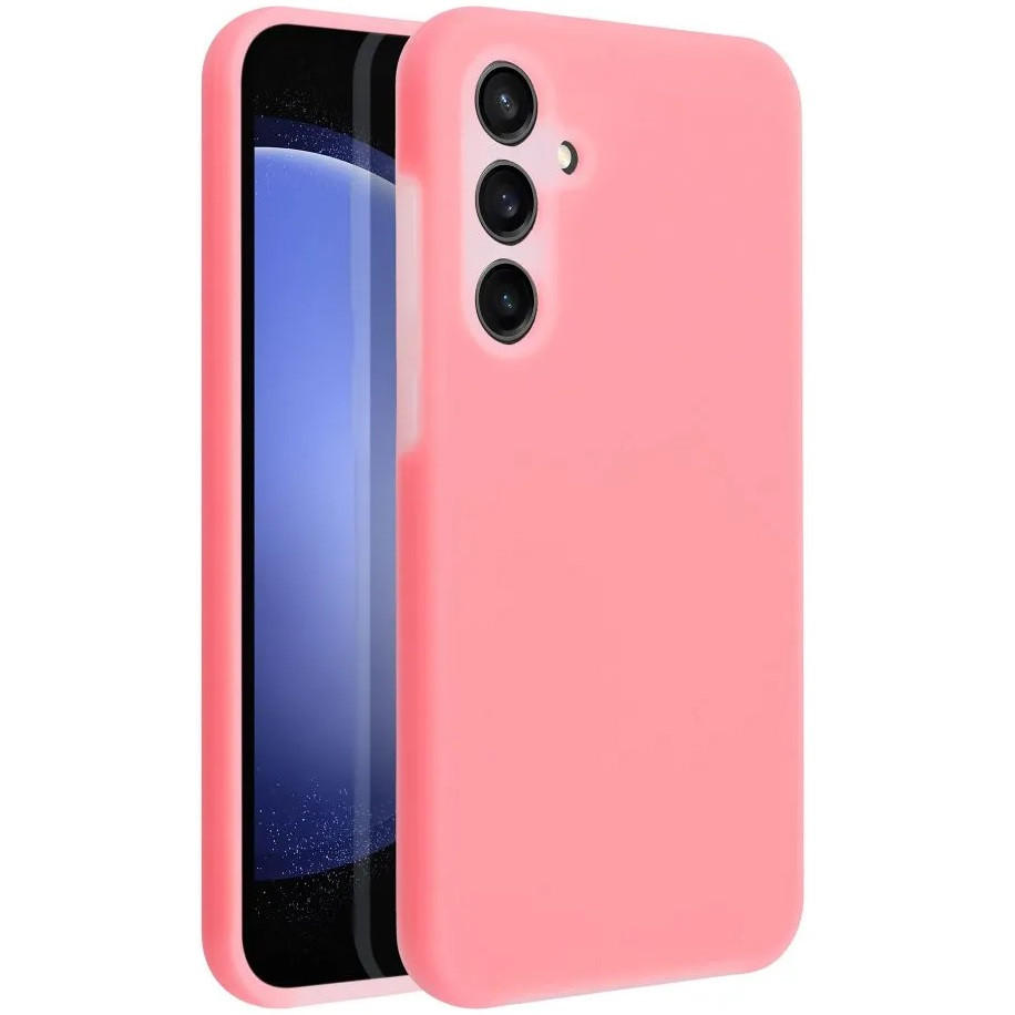 Samsung Galaxy A16 4G / A16 5G SM-A165F / A166B, Szilikon tok, mikrofiber plüss belső, Candy Case, rózsaszín (5903396330711)