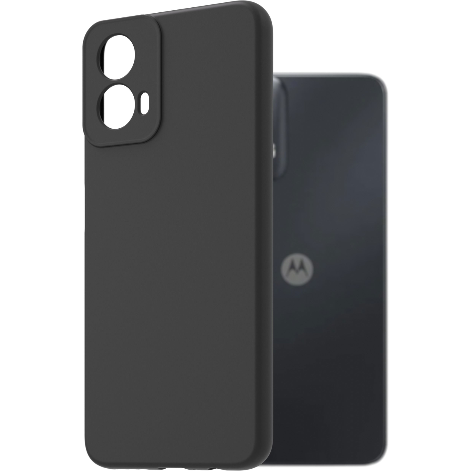 AlzaGuard Matte TPU Motorola Moto G34 5G fekete tok (AGD-PCT493B)