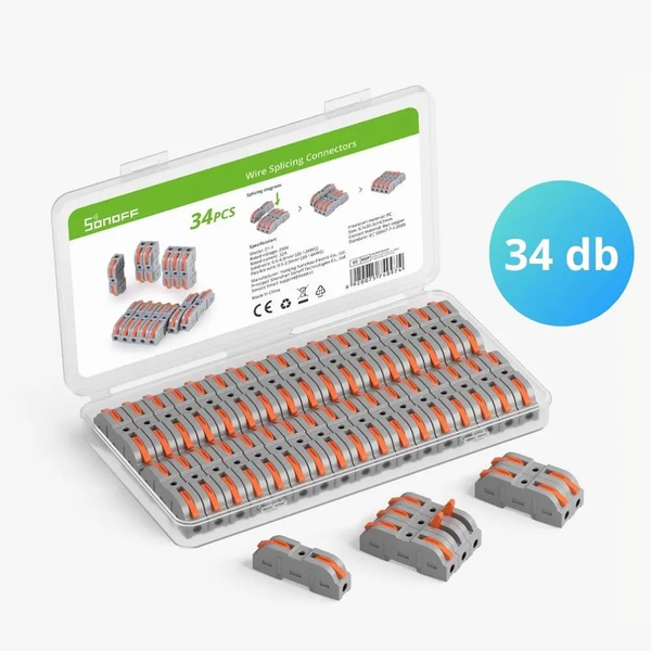 Sonoff D1-1 rugós egyenes vezeték összekötő szett 34db (SON-DOB-D11)