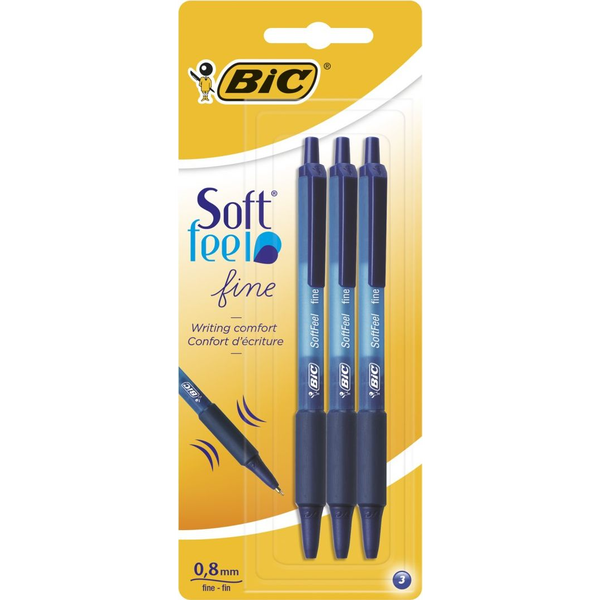  Bic Długopis niebieski Soft Feel bls 3szt BIC
