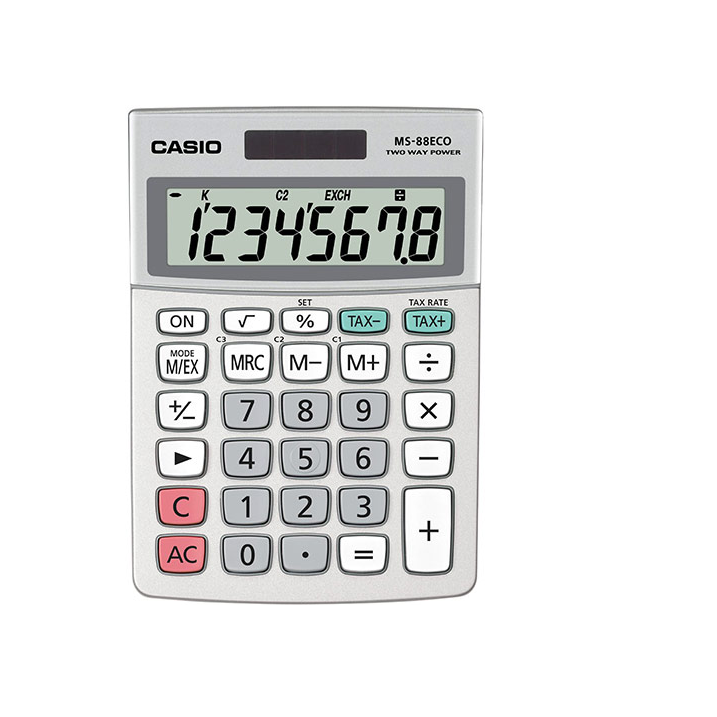 Casio MS 88 ECO Környezetkímélő Asztali Számológép (MS 88ECO)