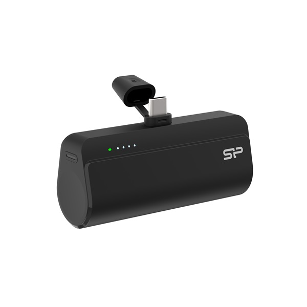Silicon Power SP5K0MAPBKQD500K Powerbank 2x Type-C / 5000mAh 20W - Fekete (SP5K0MAPBKQD500K)