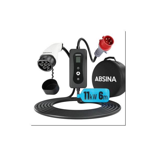 Absina 11kW, 16A, 3 fázisú elektromos autó mobil falitöltő (301020)